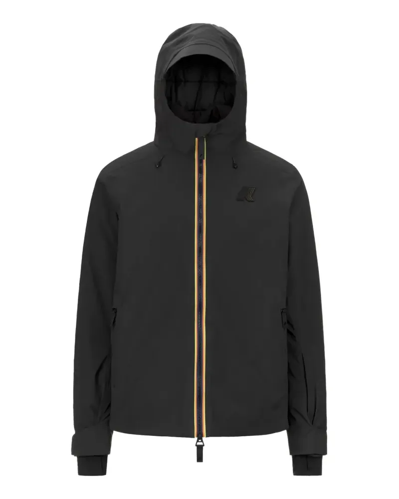 K-Way Lesarcs hooded zip jacket - Schwarz Schwarz