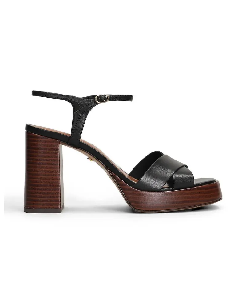 AREZZO crossover platform sandals - Schwarz Schwarz