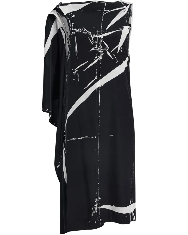 Proenza Schouler Ondine Midikleid - Schwarz Schwarz