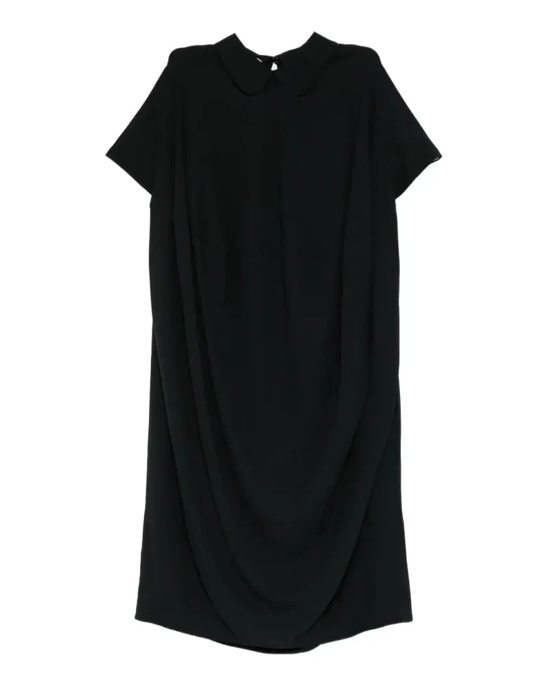 Melitta Baumeister Kleid mit Bubikragen - Schwarz Schwarz