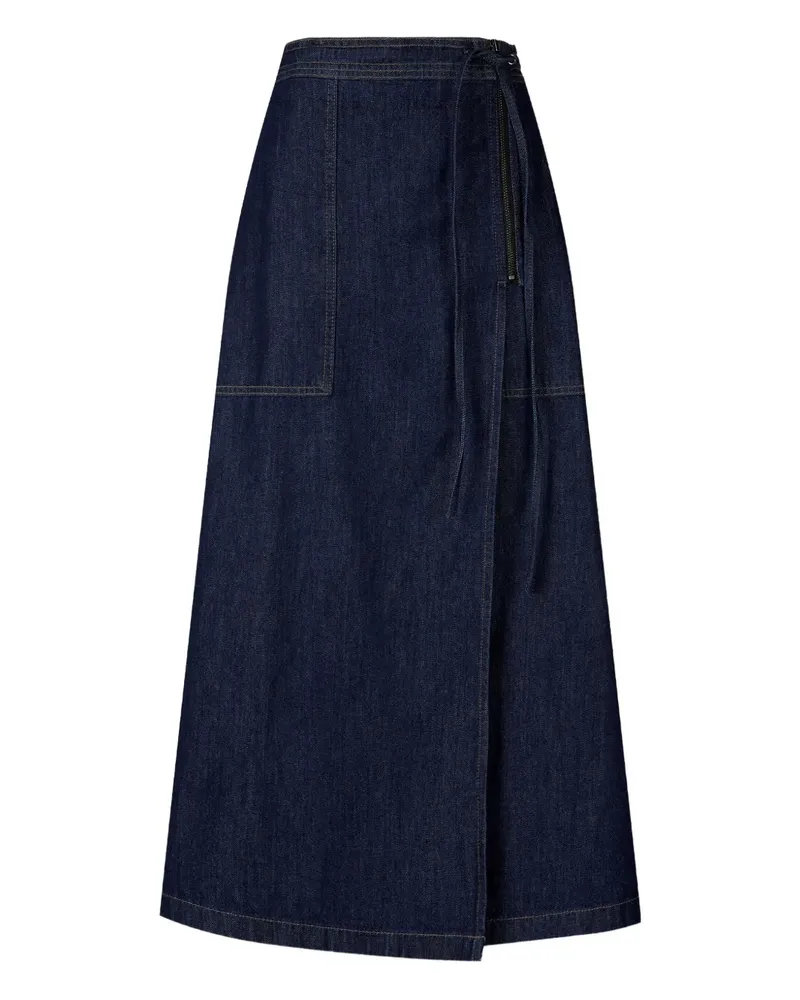 STUDIO TOMBOY Maxirock mit Kontrastnähten - Blau Blau