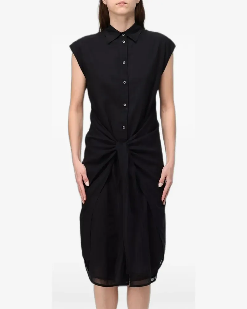 TELA knot-detail sleeveless midi dress - Schwarz Schwarz