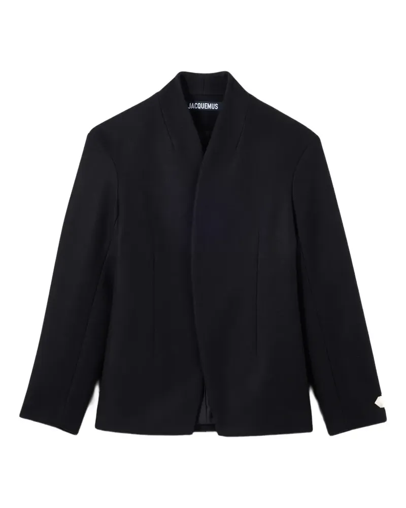 Jacquemus Jackett mit fallendem Revers - Schwarz Schwarz