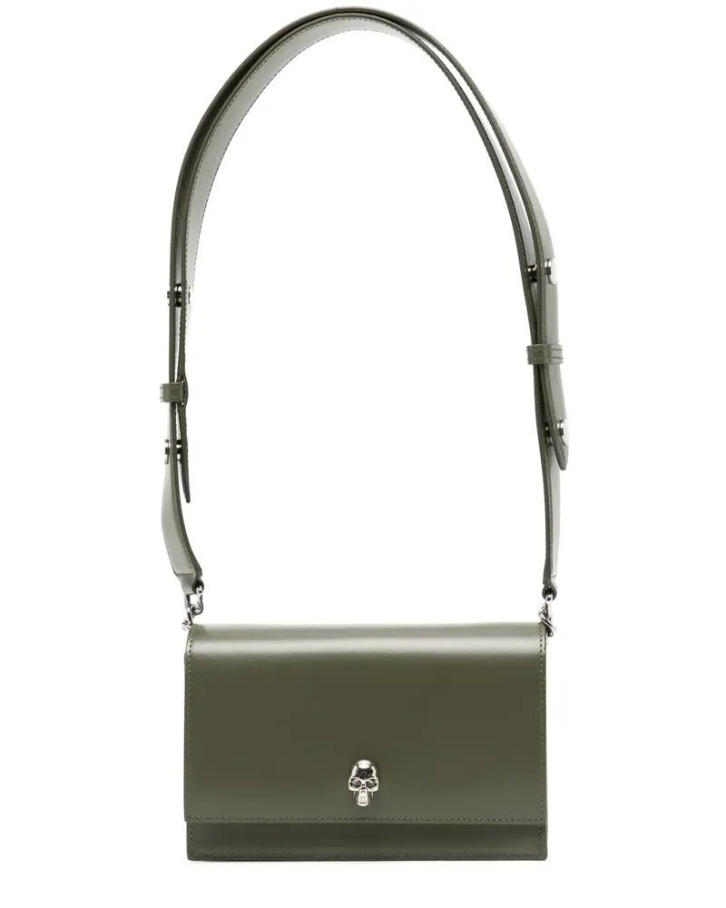 Alexander McQueen Kleine The Biker Skull Schultertasche - Grün Grün