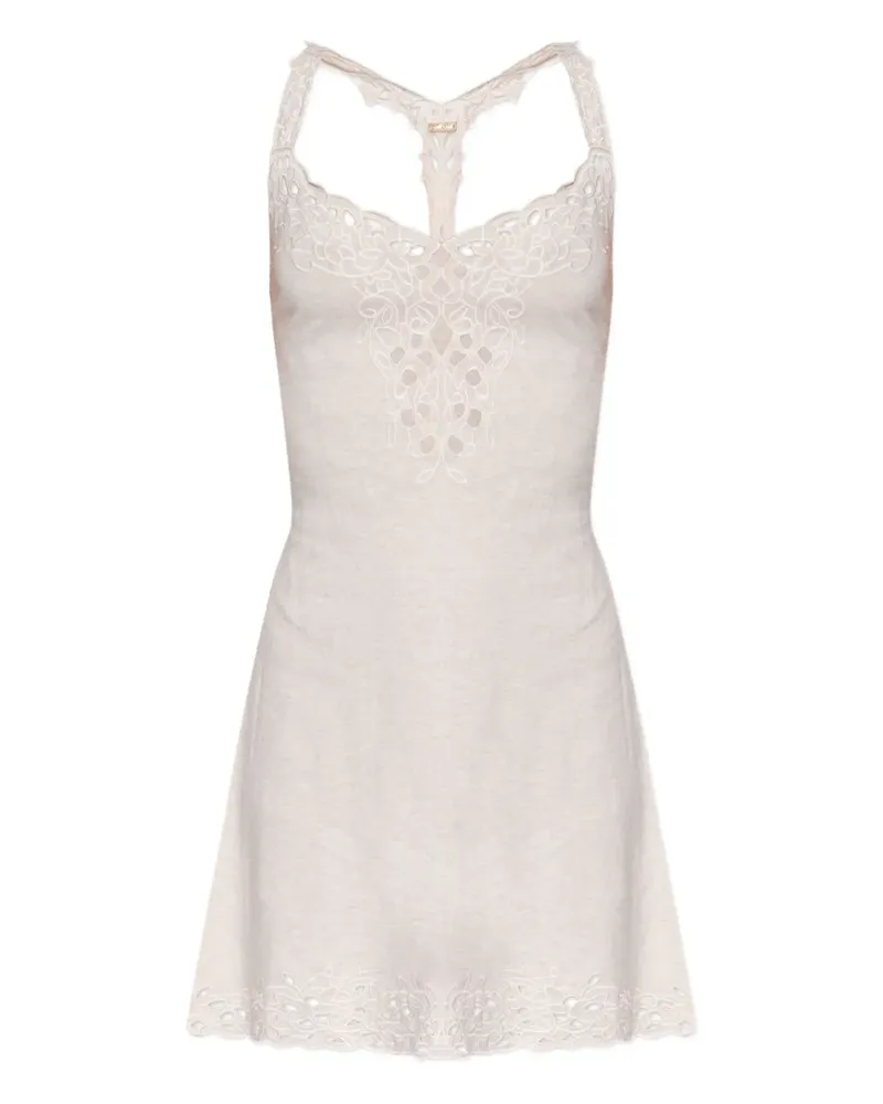 Cult Gaia Besticktes Kleid mit Spitzenborten - Nude Nude