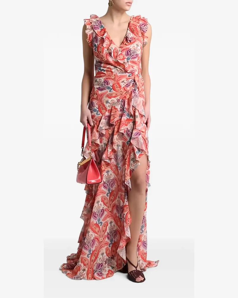 Etro Kleid mit Print - Orange Orange