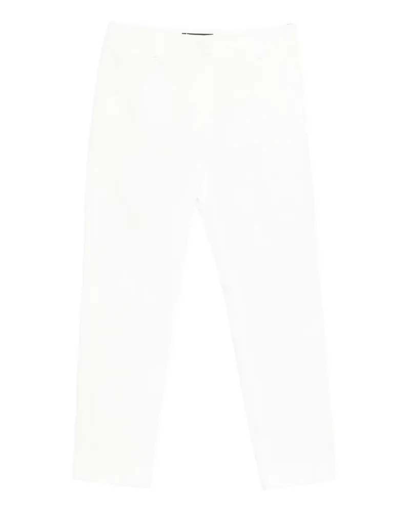 Max Mara cropped cigarette trousers - Weiß Weiß