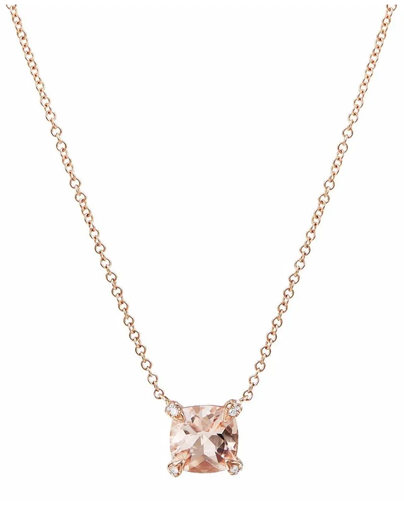 David Yurman 18kt Petite Chatelaine Rosegoldhalskette - Rosa Rosa