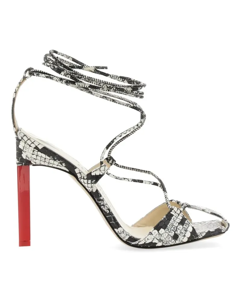 ATTICO Adele Riemensandalen - Weiß Weiß