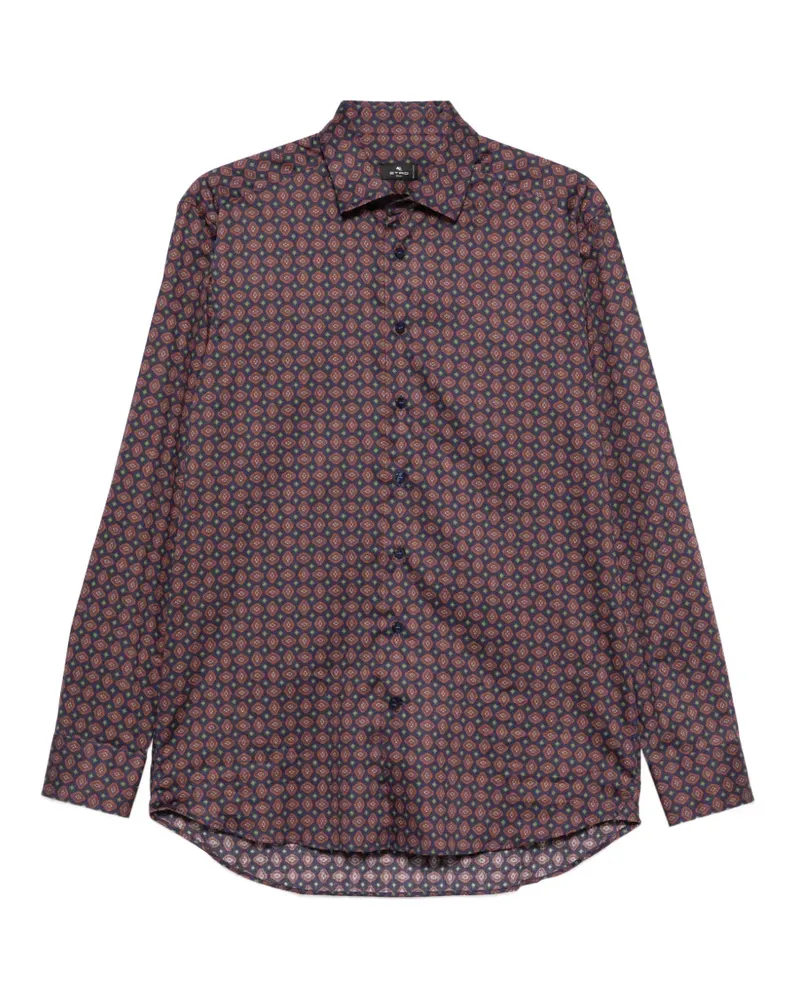 Etro Hemd mit geometrischem Print - Blau Blau