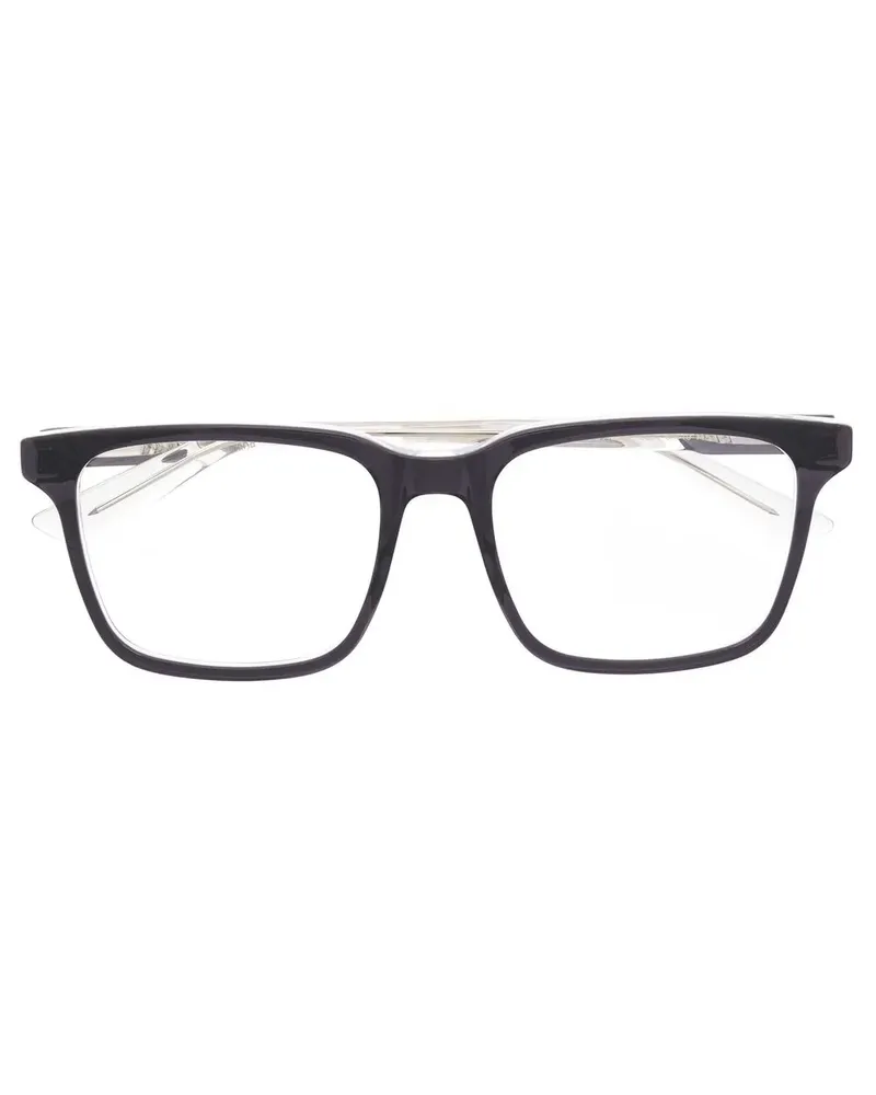 Gucci Brille mit eckigem Gestell - Schwarz Schwarz