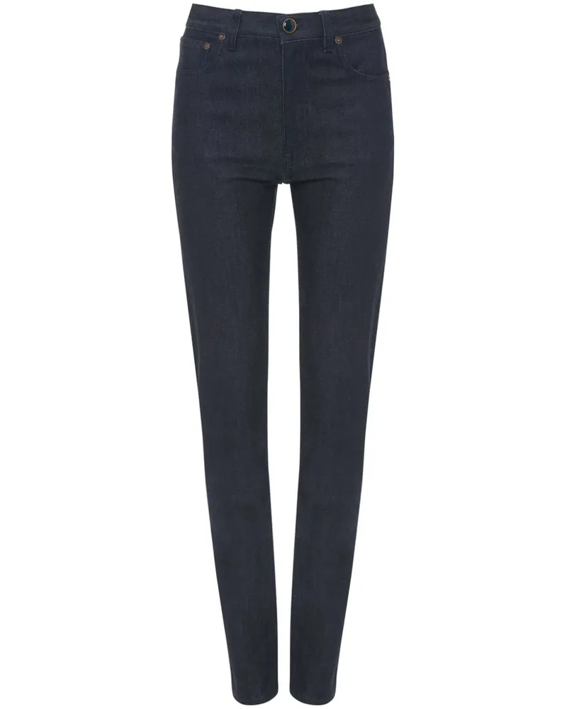 Victoria Beckham Skinny-Jeans mit hohem Bund - Blau Blau