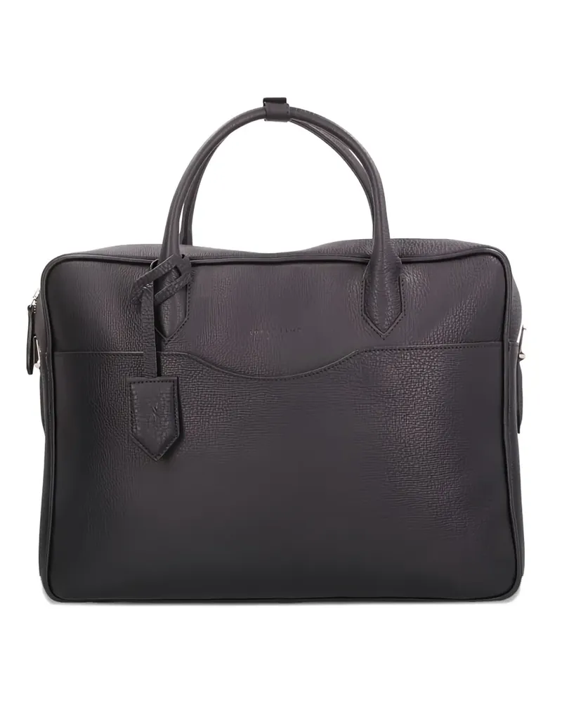 Longchamp Laptoptasche aus Leder - Schwarz Schwarz