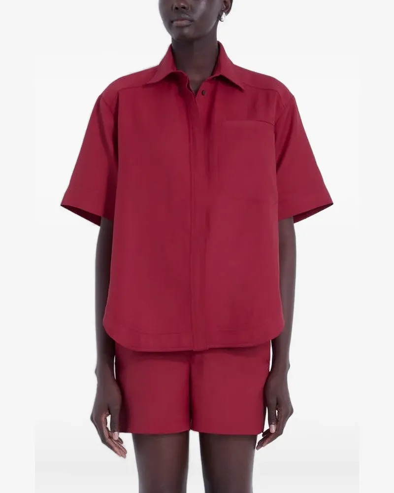 LOULOU Hemd mit Brusttasche - Rot Rot