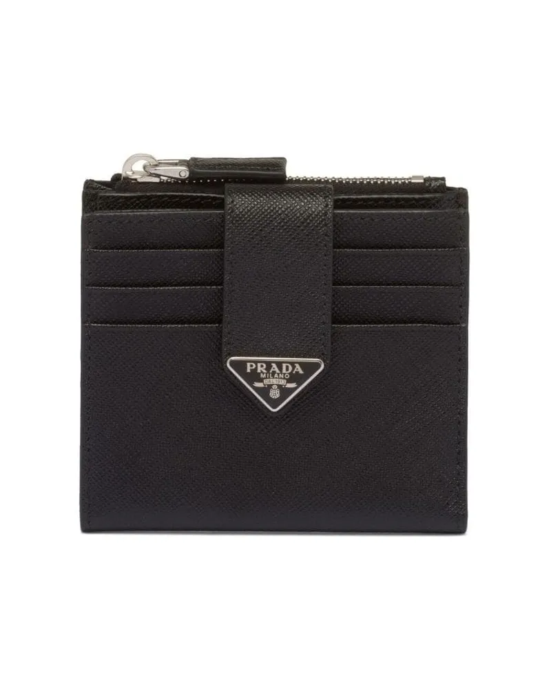 Prada Portemonnaie aus Saffiano-Leder - Schwarz Schwarz