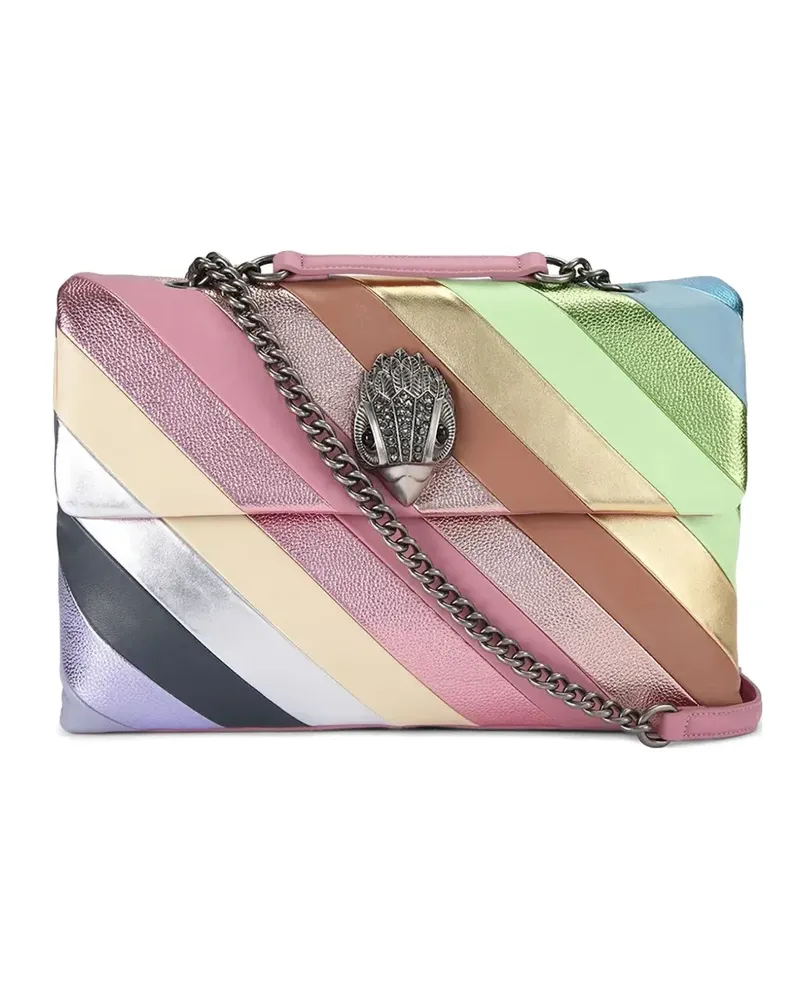Kurt Geiger Schultertasche mit Streifendetail - Rosa Rosa