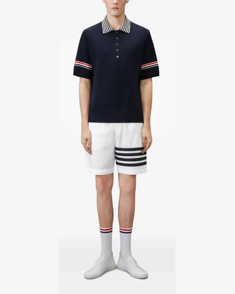 Thom Browne Ripstop Bar track shorts - Weiß Weiß