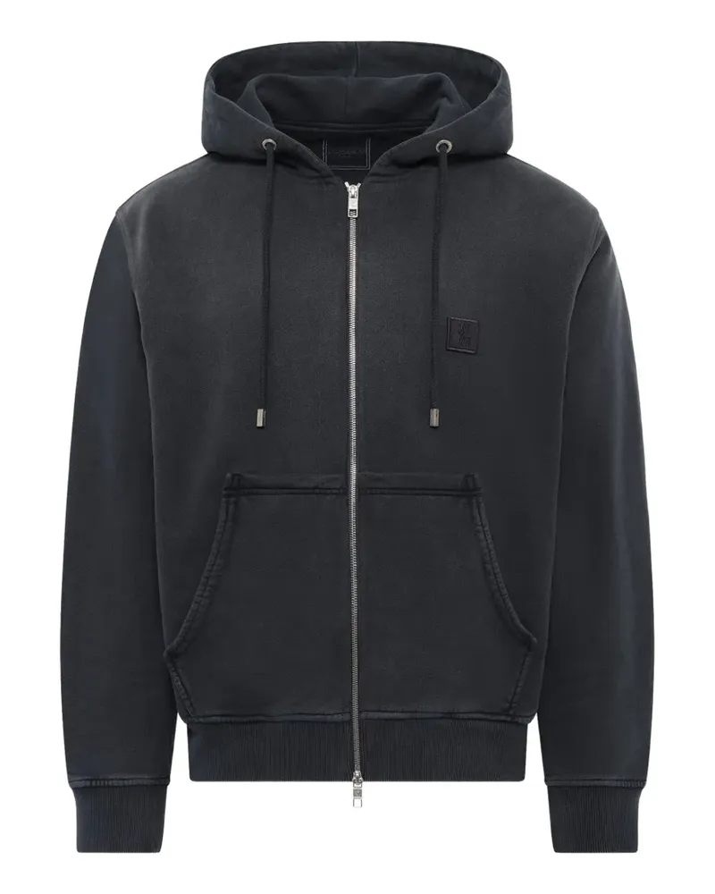 Wooyoungmi Ausgeblichener Hoodie mit Logo - Grau Grau