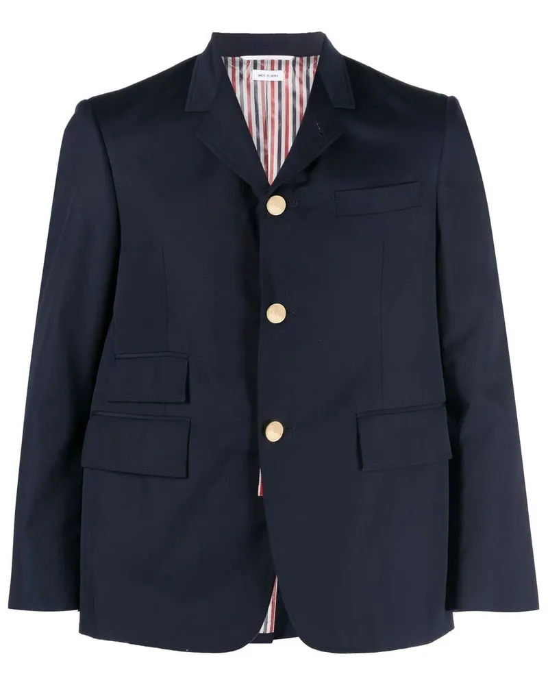 Thom Browne Einreihiges Sakko mit Cropped-Ärmel - Blau Blau