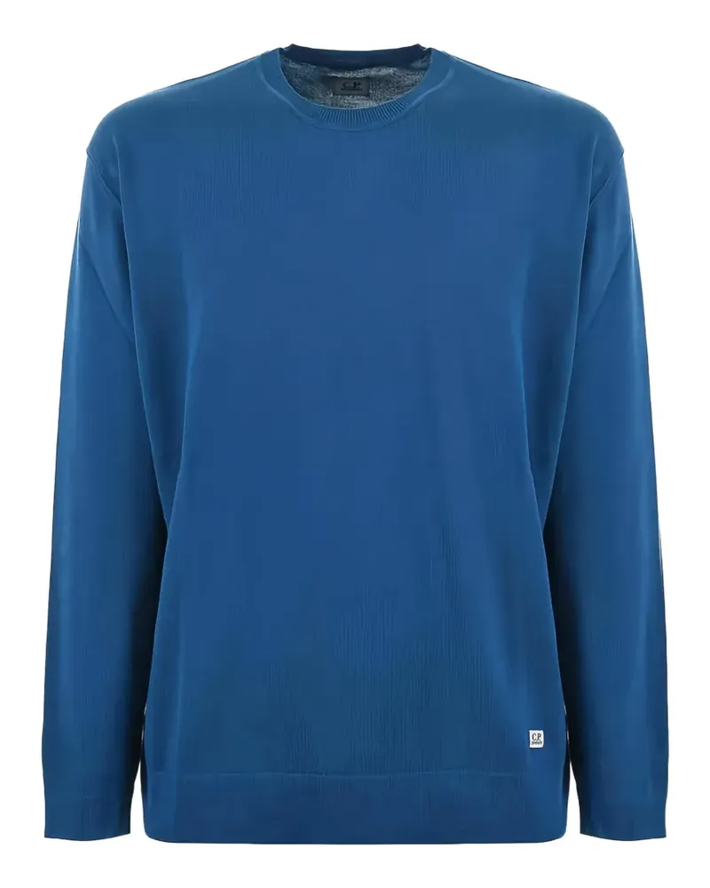 C.P. Company Strickpullover mit Logo - Blau Blau