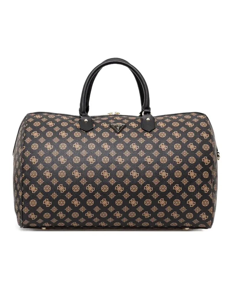 Guess Reisetasche mit Wilder 4G Peony-Logo - Braun Braun