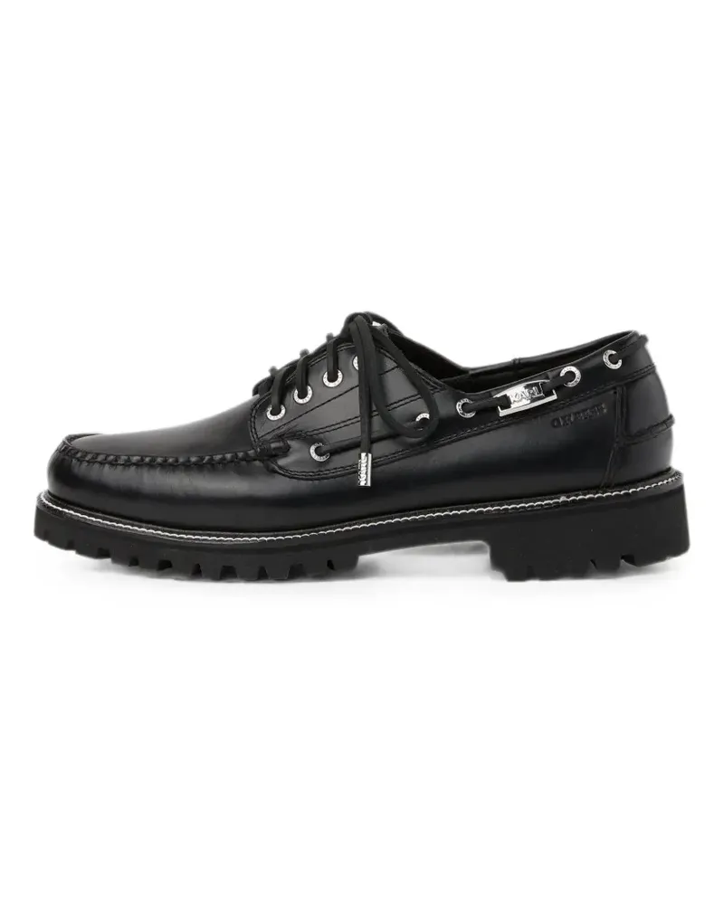 Karl Lagerfeld x G.H. Bass Segelschuhe - Schwarz Schwarz