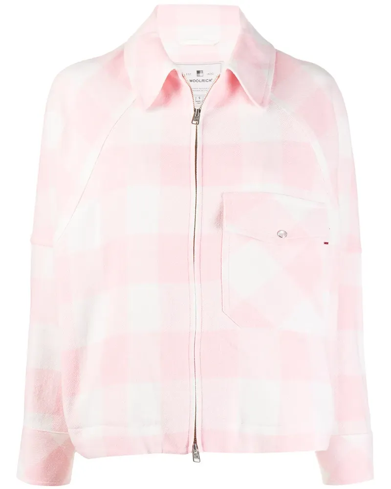 Woolrich Karierte Jacke - Rosa Rosa