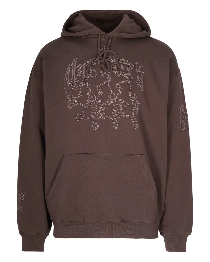 Carhartt WIP graphic hooded hoodie - Braun Braun