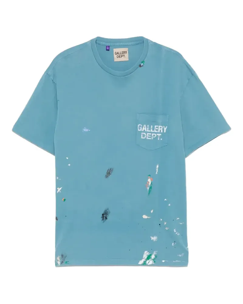 GALLERY DEPT. T-Shirt mit Farbklecks-Print - Blau Blau