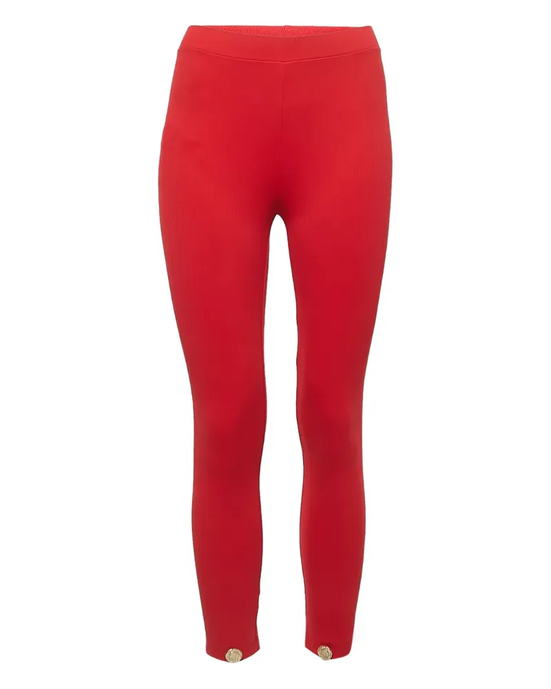 Elisabetta Franchi Gerippte Leggings - Rot Rot