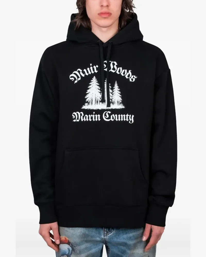 Afield Out Hoodie mit Muir-Print - Schwarz Schwarz