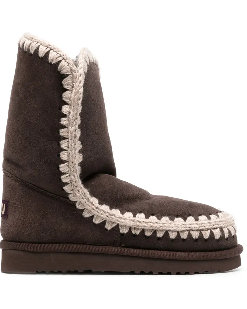 Mou Stiefel mit Logo - Braun Braun