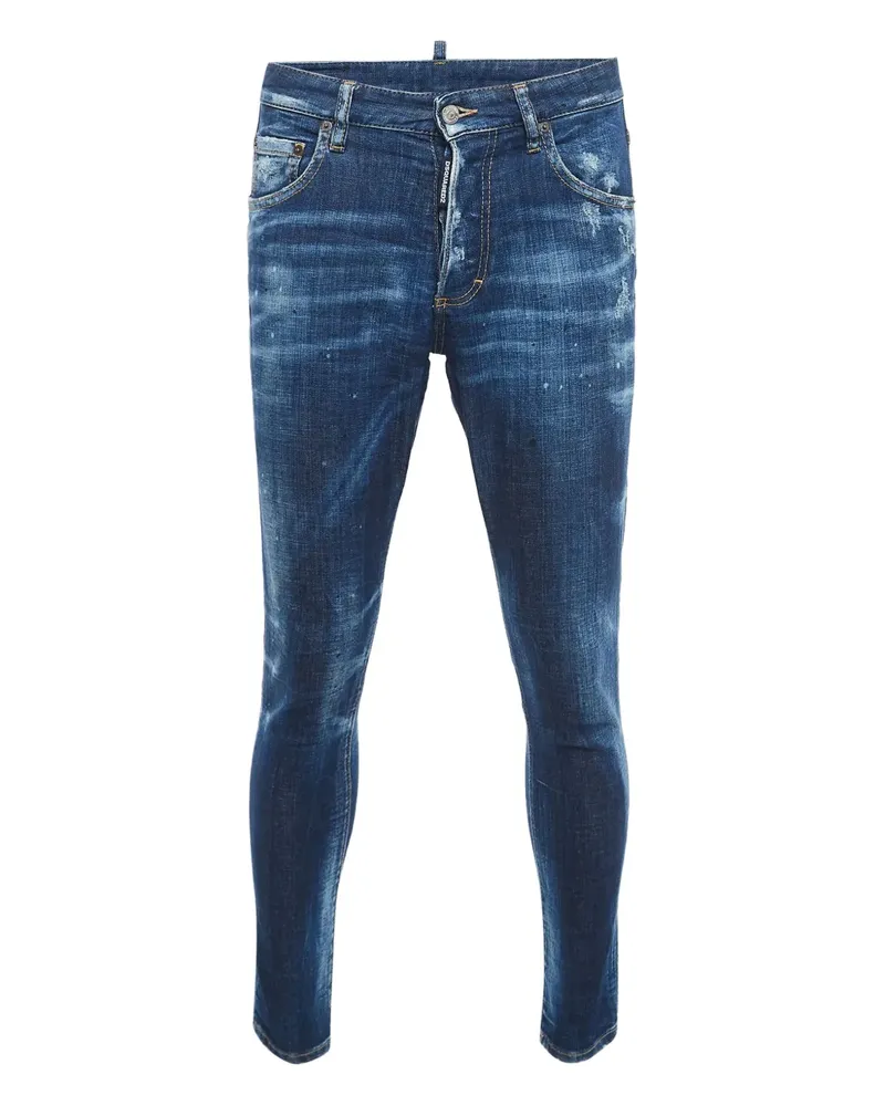 Dsquared2 Jeans mit Logo-Patch - Blau Blau