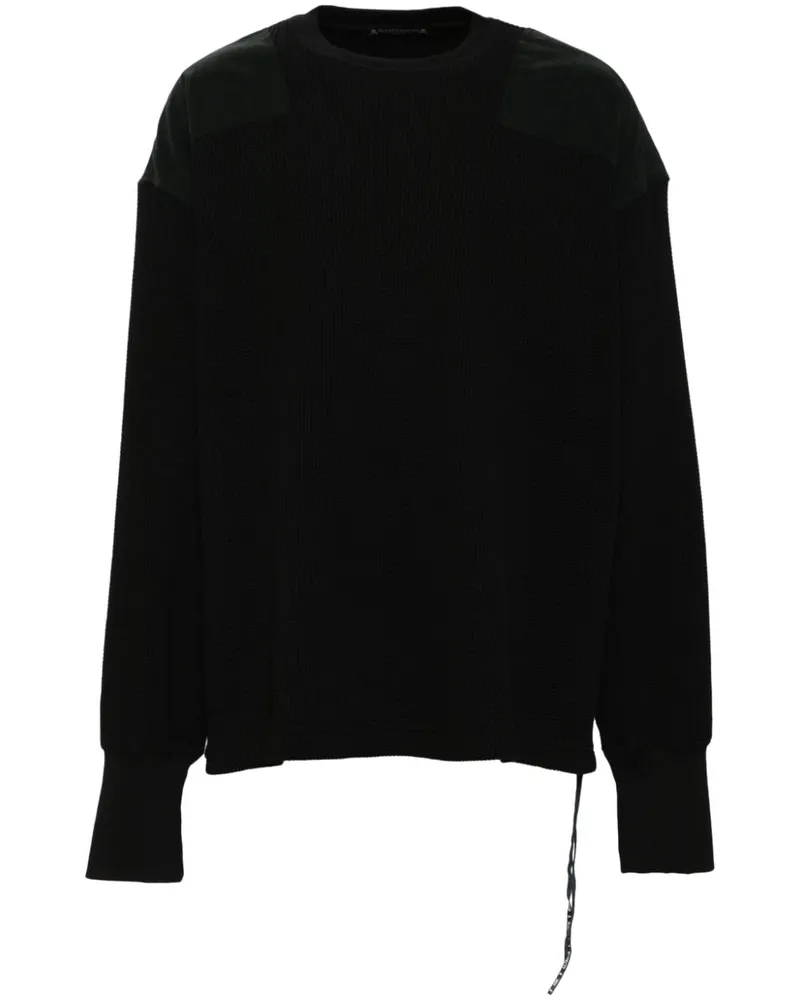 Mastermind World Patchwork-Pullover - Schwarz Schwarz