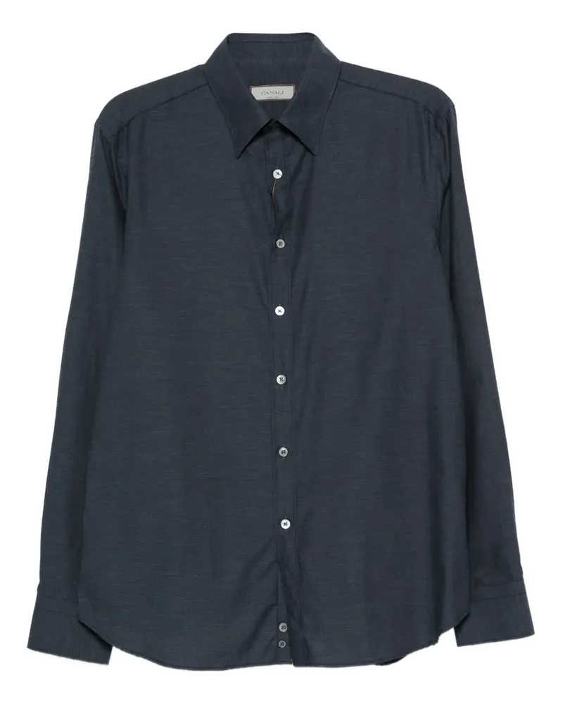 Canali Klassisches Hemd - Blau Blau