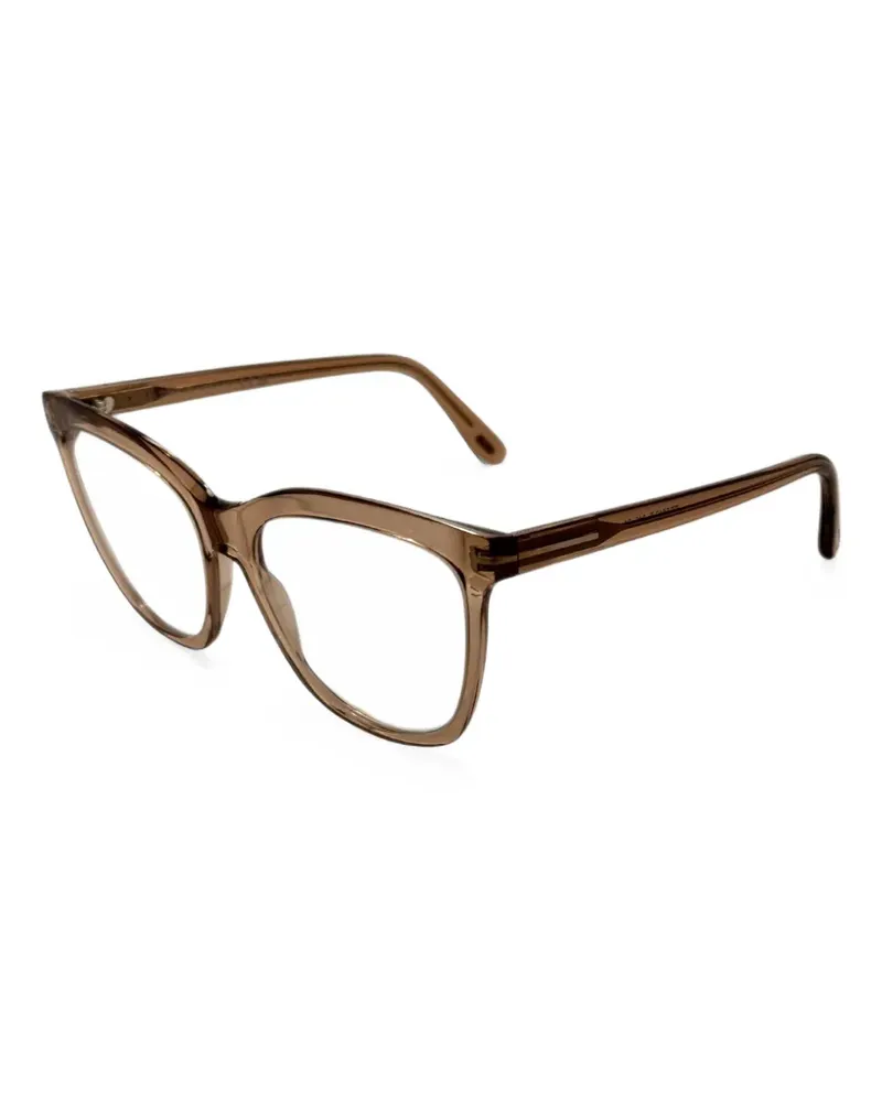 Tom Ford Brille mit Cat-Eye-Gestell - Braun Braun
