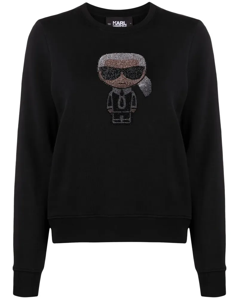 Karl Lagerfeld K/Ikonik Sweatshirt - Schwarz Schwarz