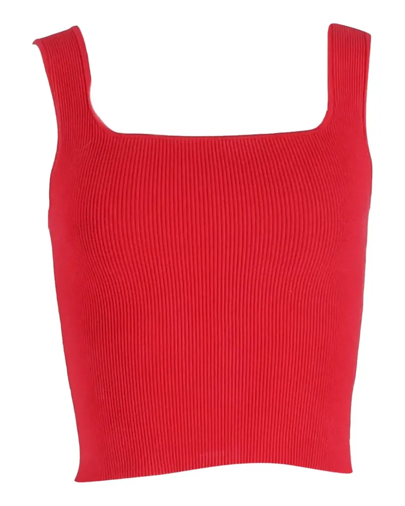 Reformation Ribbed-knit tank top - Rot Rot