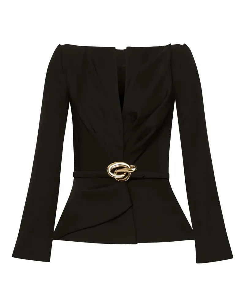 Oscar de la Renta Jacke aus Wolle - Schwarz Schwarz
