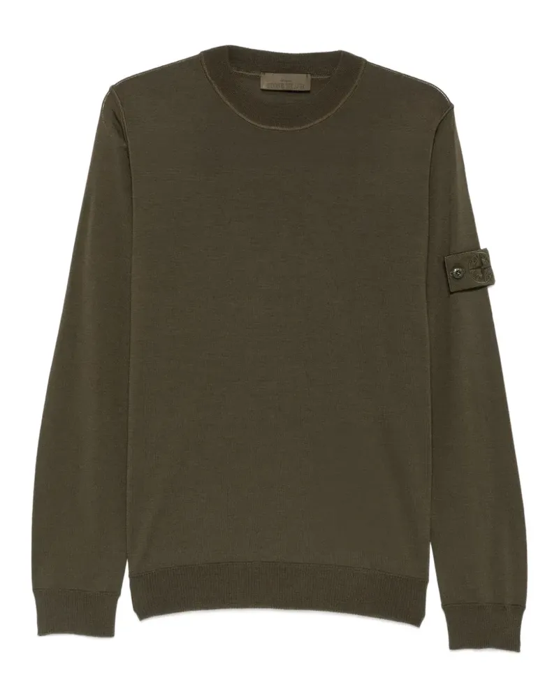 Stone Island Pullover mit Logo-Patch - Grün Grün