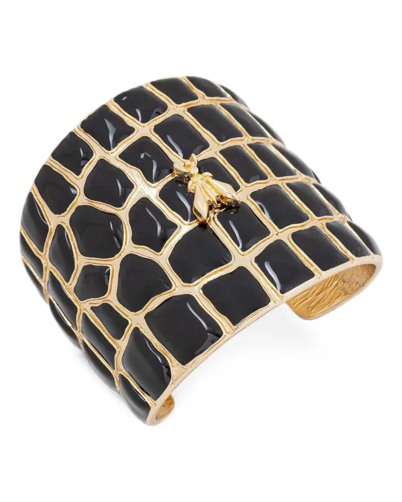Patrizia Pepe Fly Armspange mit Kroko-Optik - Gold Gold
