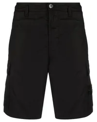 Stone Island Cargo-Shorts mit Kompass-Patch Schwarz