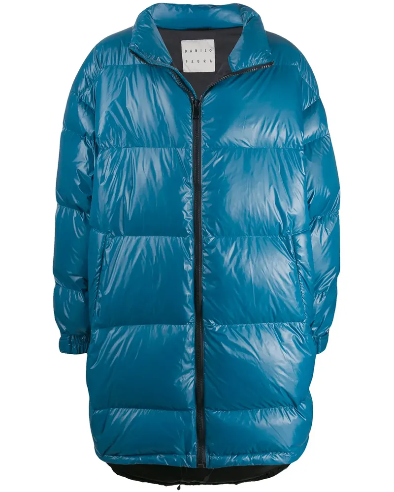 PAURA Gesteppter Oversized-Mantel - Blau Blau