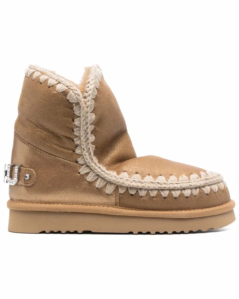 Mou Eskimostiefel mit Strass - Braun Braun