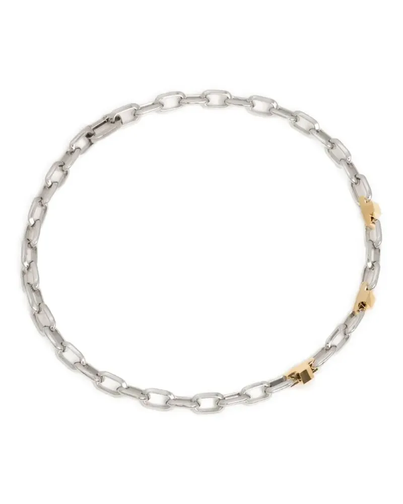 Trussardi Klassische Panzerkette - Silber Silber