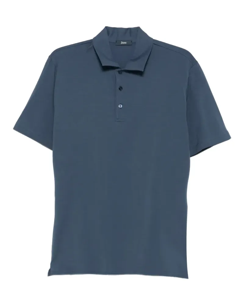 Herno Poloshirt mit kurzen Ärmeln - Blau Blau