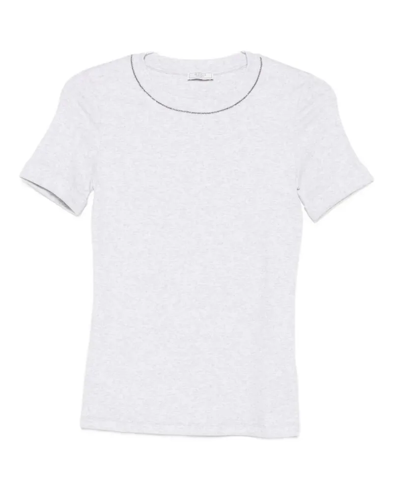 Peserico chain-detail T-shirt - Weiß Weiß