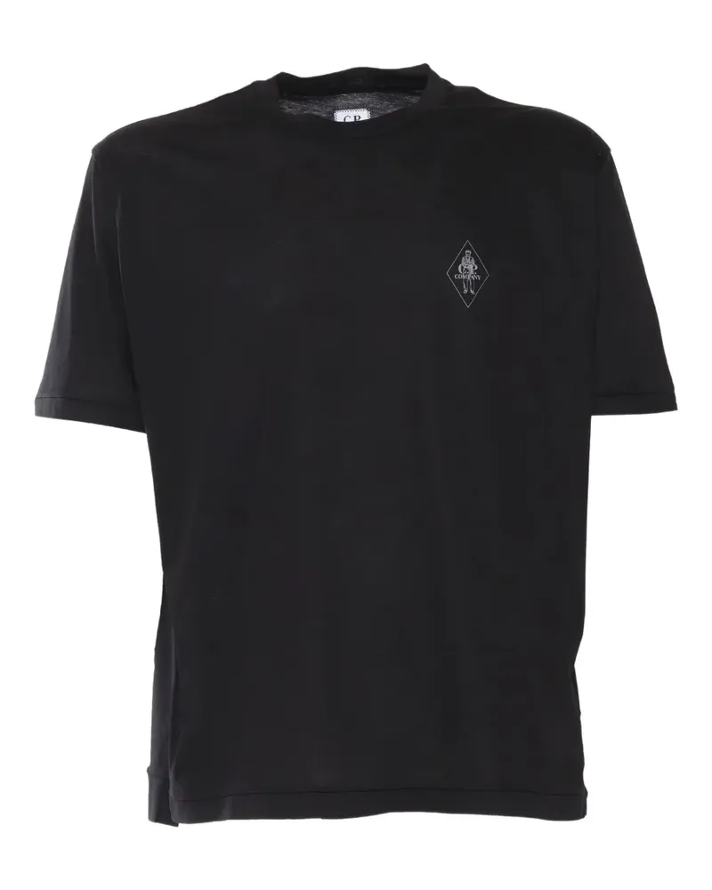 C.P. Company T-Shirt mit Logo-Print - Schwarz Schwarz