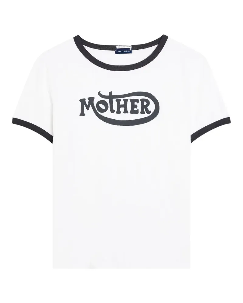 Mother T-Shirt mit Logo - Weiß Weiß