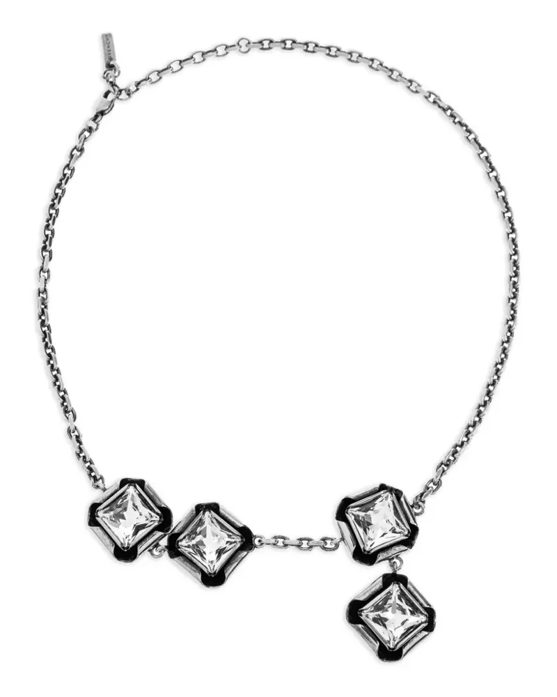 Givenchy crystal-embellished square-cut necklace - Silber Silber